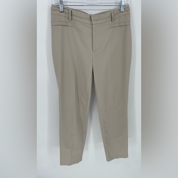 Calvin Klein Pants - Calvin Klein women's tan straight leg dress pants 8